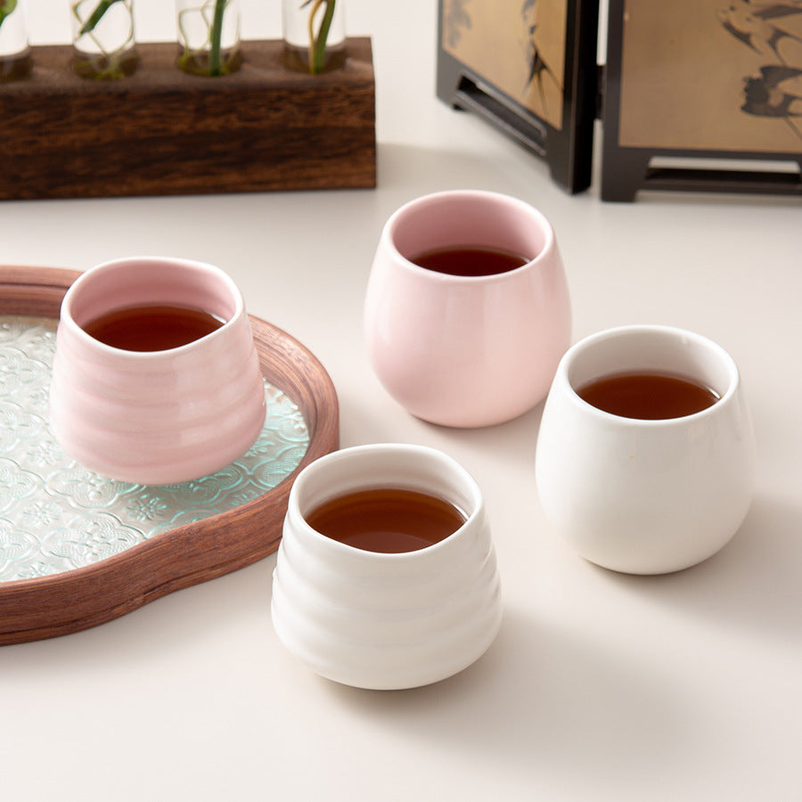 Cross-Border Striped Premium Ceramic Mug | Customizable Office Coffee Cup, Japanese-Style Tea Mug, High-End Gift-Ready Drinkware