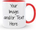 Create Your Own Personalized Photo Mug – Custom 11oz Coffee Cup with Picture, Name, Text or Logo | Printed on Both Sides | Unique Gift for Family, Friends & Coworkers