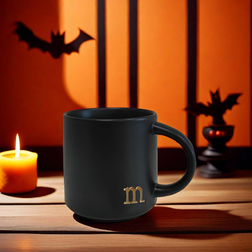 Personalized Ceramic Coffee Mug with Gold Monogram, 15 oz Custom Initial Mug with Gift Box | Elegant Dishwasher Safe Gift for Birthday, Christmas & Special Occasions