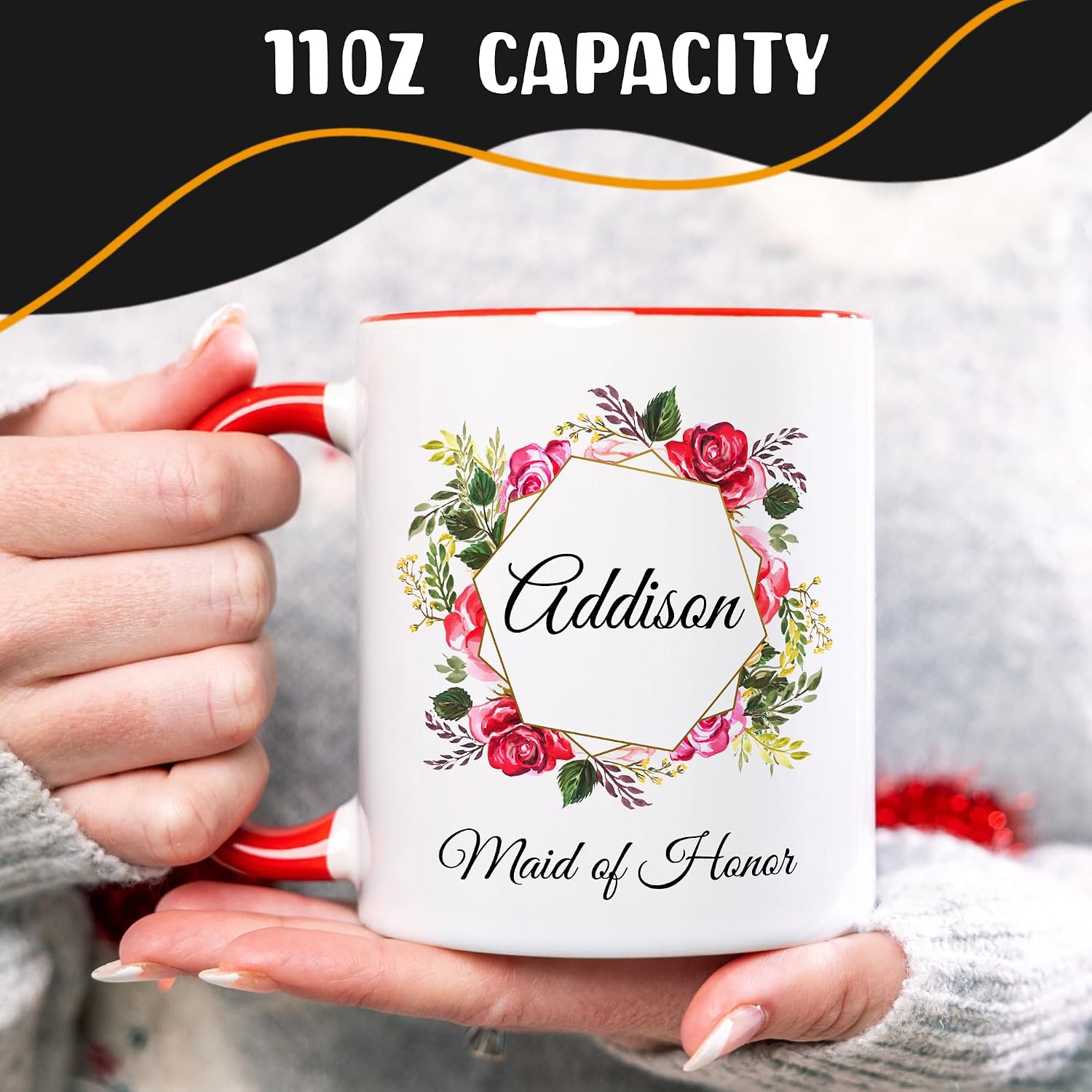 Create Your Own Personalized Photo Mug – Custom 11oz Coffee Cup with Picture, Name, Text or Logo | Printed on Both Sides | Unique Gift for Family, Friends & Coworkers