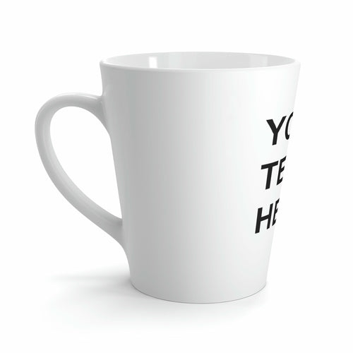 Custom Logo on a Latte Mug, Team Logo Here Latte Mug, Personalized Lat